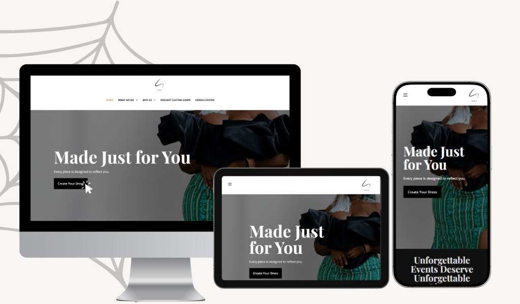 Bespoke by Ninie Ghana Website